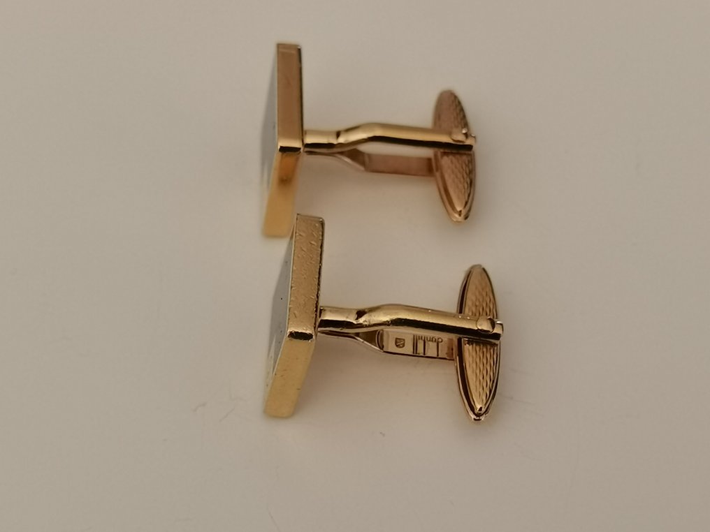 Alfred Dunhill - Metall, Gullplattert - Mansjettknapper #4.3