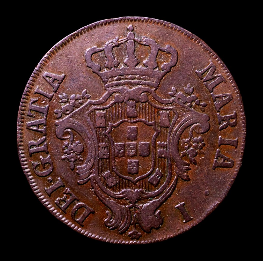 Azoren, Portugal. D. Maria I (1786-1799). 20 Reis 1796 - Escassa #1.0