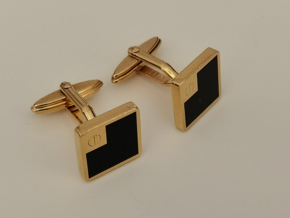 Alfred Dunhill - Metall, Gullplattert - Mansjettknapper #2.1