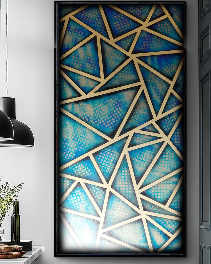 Ksavera - Abstract A1395 - painting on XXL canvas 210cm #2.1