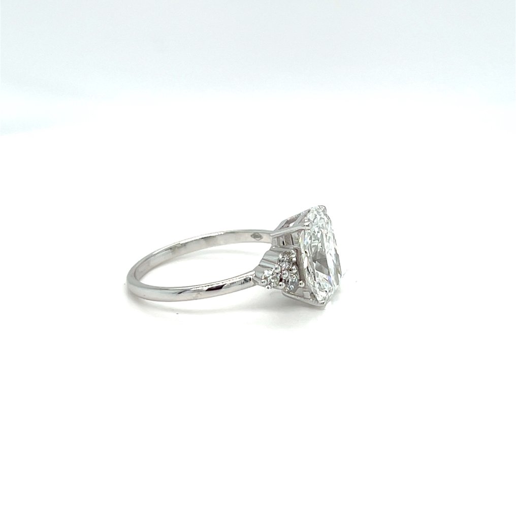 没有保留价 - 戒指 - 14K包金 白金 - 3.22ct. tw. 钻石 (实验室培育) - 钻石 #4.3