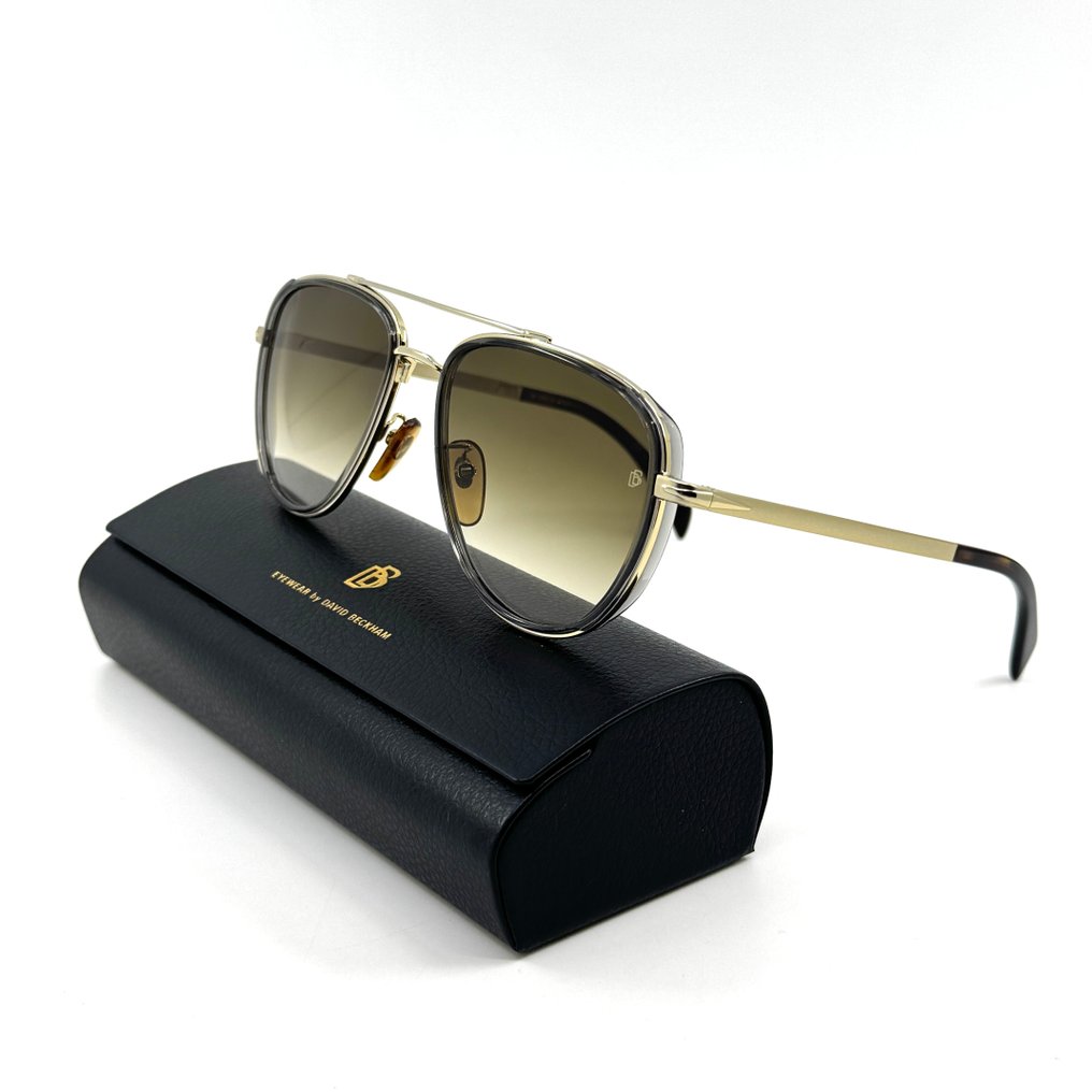 Other brand - David Beckham - *NEW* - Gold Metal - Brown Lenses - Sunglasses #1.0