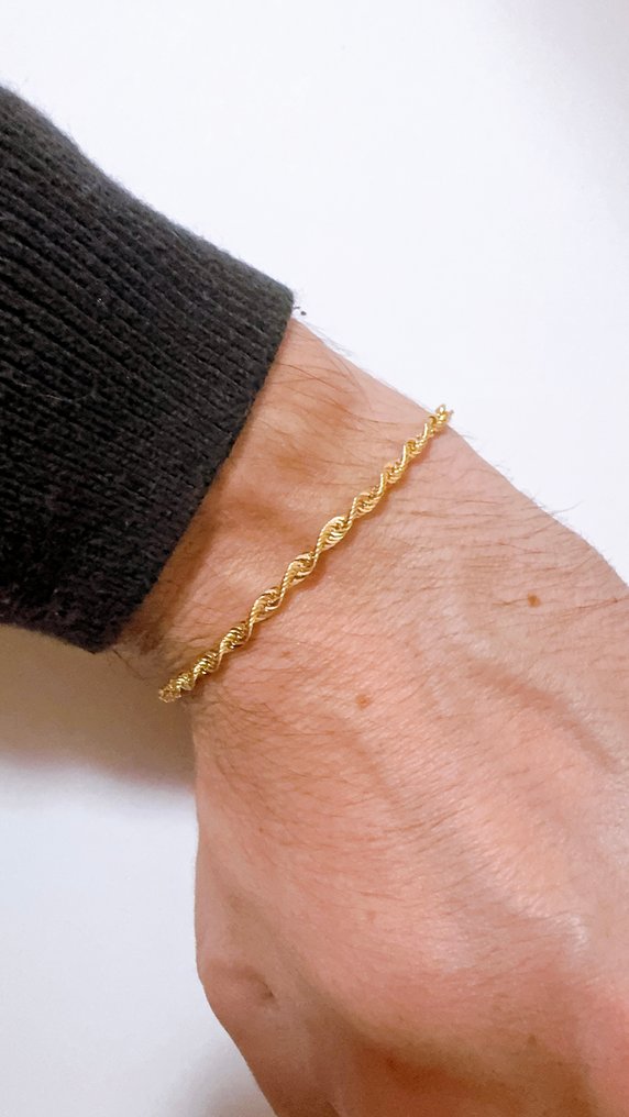 没有保留价 - 手镯 - 18K包金 黄金 - 19厘米 - 2.5毫米 #1.0