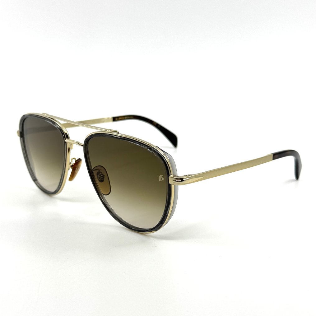 Other brand - David Beckham - *NEW* - Gold Metal - Brown Lenses - Sunglasses #1.0
