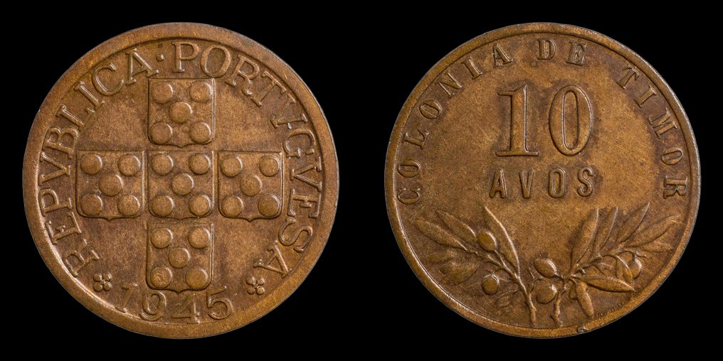 Timor portoghese. Republic. 10 Avos 1945 - Rara - Free Shipping (Worldwide) #2.1