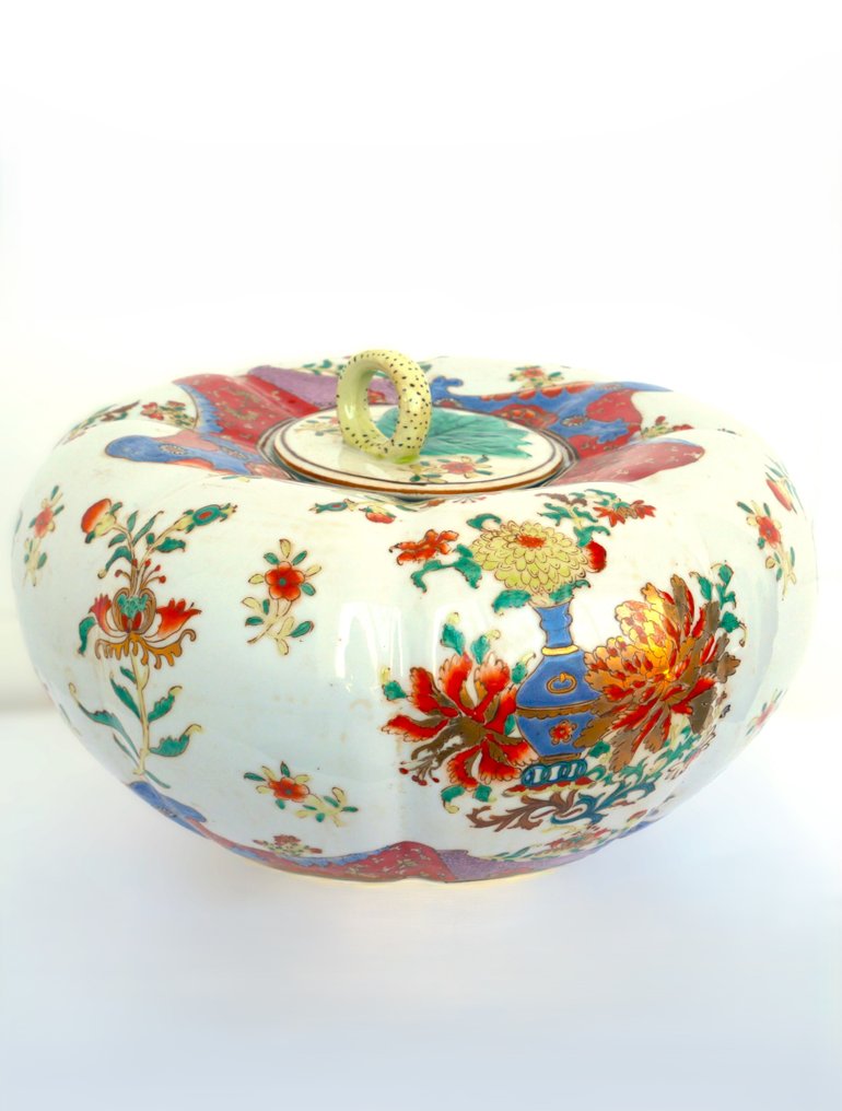 Vaso con coperchio  - Porcellana #1.0