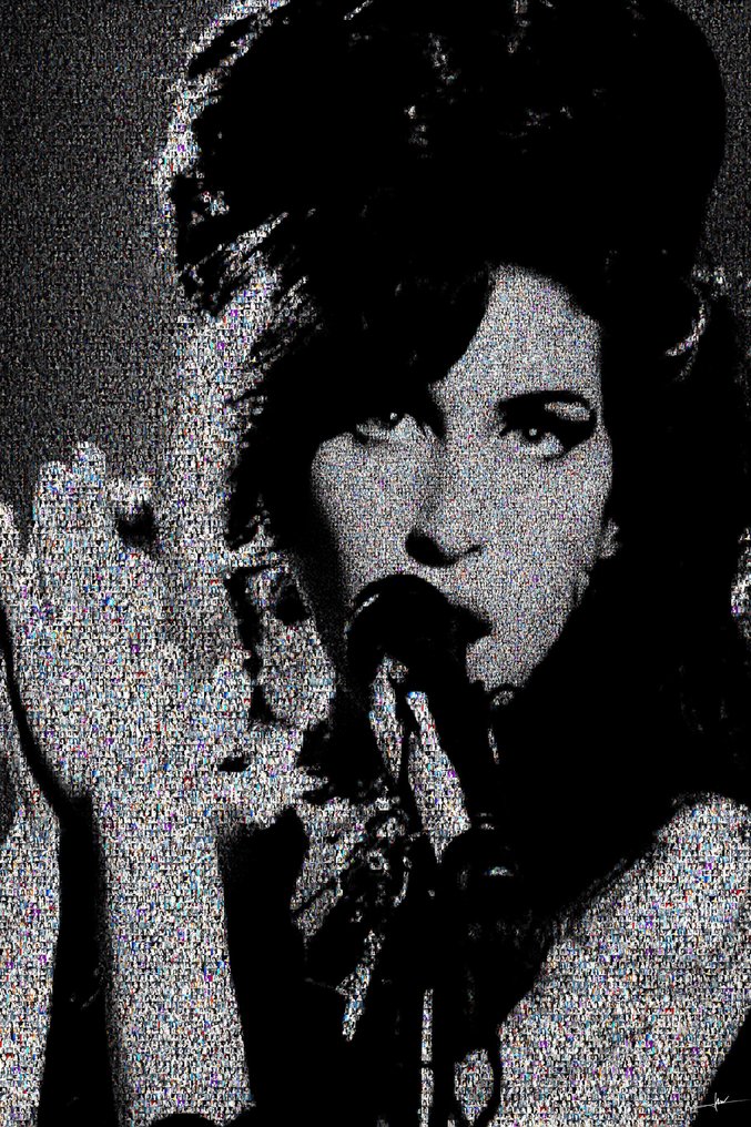 David Law - Crypto Amy Winehouse - Back to Black - Format XL 60X90 #1.0