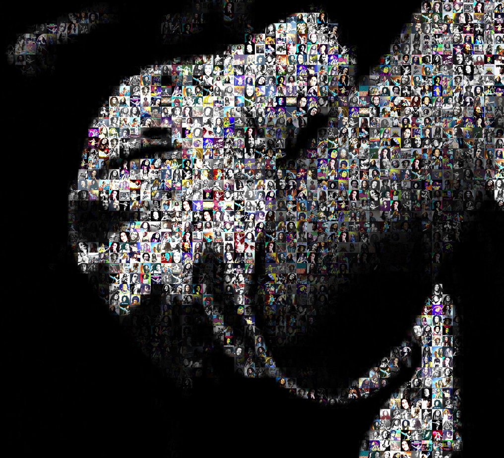 David Law - Crypto Bob Marley X - Format XL 60x60 #3.2