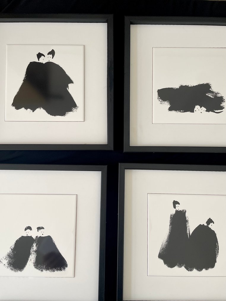 Kiasmo - Vincenzo D'Alba - Κορνίζα (4)- Μικρά τετράγωνα - Ξύλο, Αγγειοπλαστική - συλλογή χαϊκού #3.2