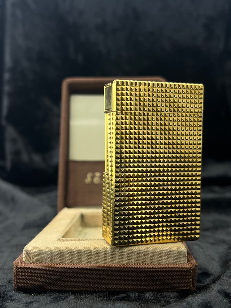 S.T. Dupont - Rare Pattern Large Ligne 1 with box - Αναπτήρας - Gold-plated #2.1