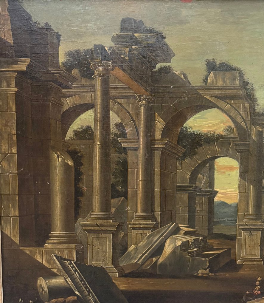 École italienne (XVII) - Ruines d'un palais Romain #4.3