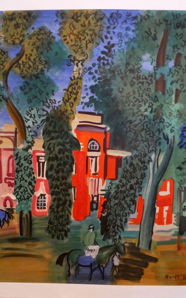 Raoul Dufy - Le paddock à Deauville #2.1