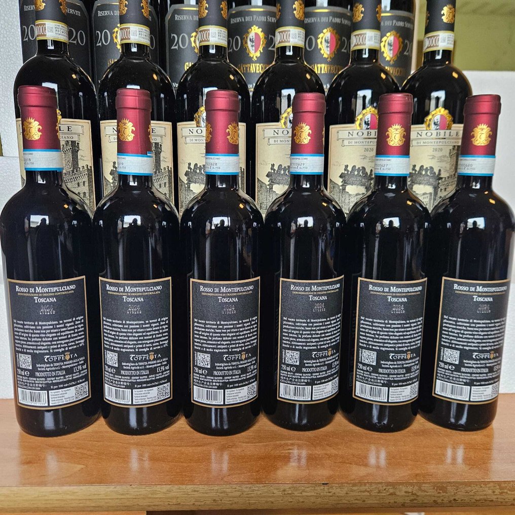 2021 Gattavecchi Vino Nobile di Montepulciano, 2020 Vino Nobile di Montepulciano Riserva & 2024 Rosso di - 托斯卡纳 - 18 Bottles (0.75L) #1.0