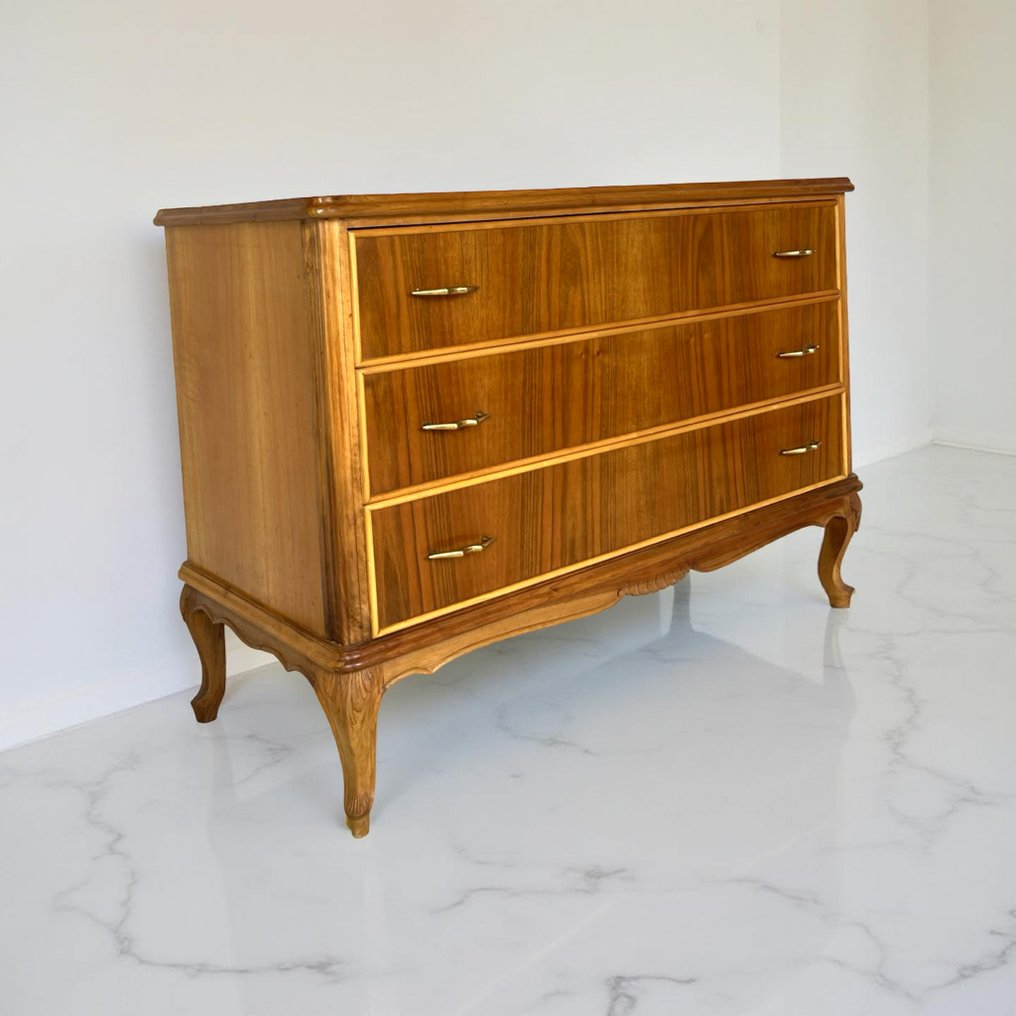 抽屉柜 - 黄铜, 木, 胡桃木 #2.1