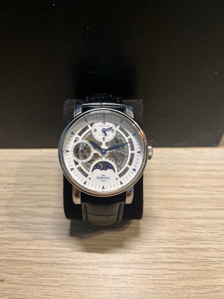 Herodia - Dual Time - Moonphase - Mechanical - Ingen mindstepris - S/13411 - Mænd - 2010-2020  #1.0