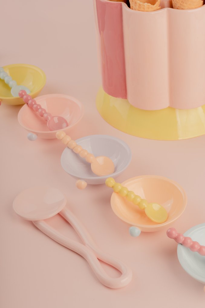 ELEIT.IT - Σερβίτσιο επιδορπίου (8) - Porta coni gelato - Κεραμικό, Πορσελάνη, Πλαστικό #1.0