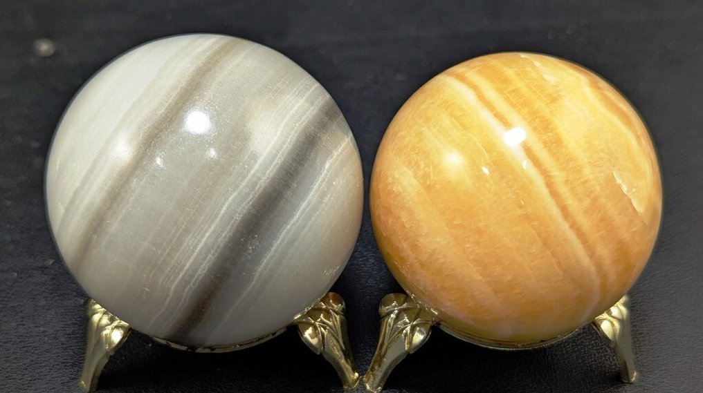 Healing Stones, Rhodonite, Lapis, Calcite, Onyx and Jasper Sphere - Height: 65 mm - Width: 65 mm- 1905 g - (6) #4.3