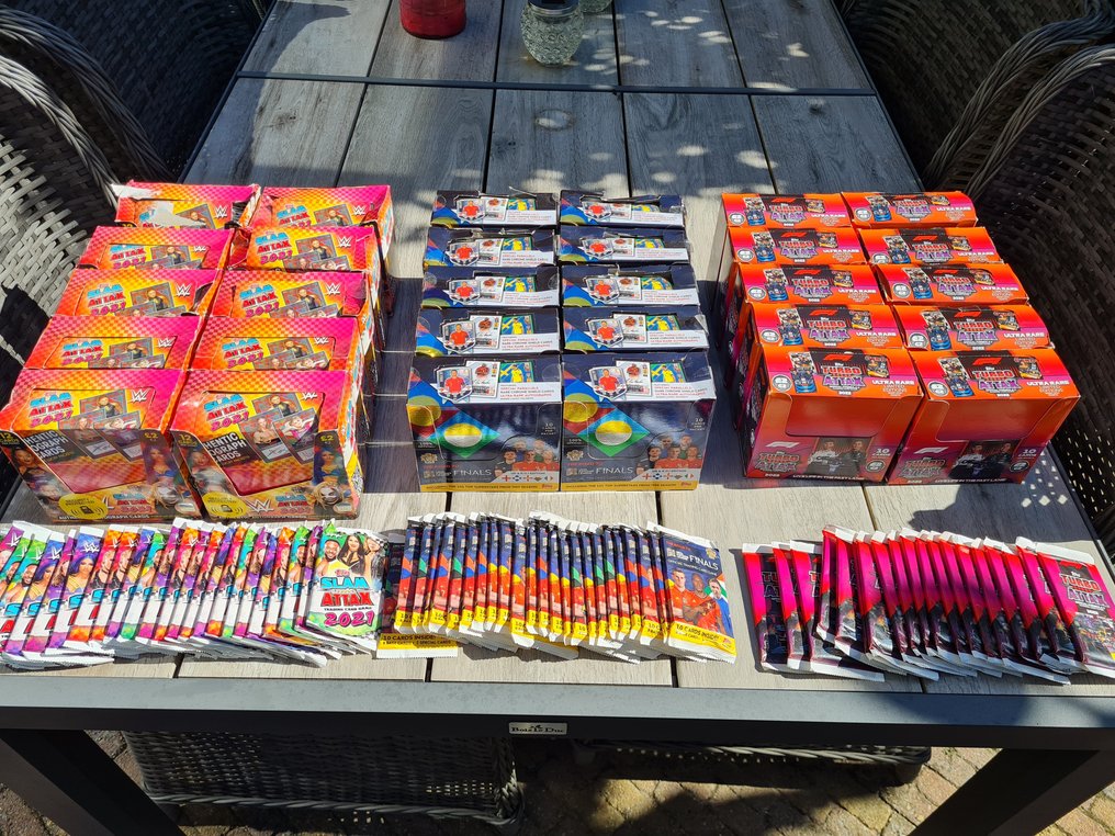 2022, 2021 Topps Turbo Attax, Slam Attax, Match Attax UEFA boxen - 30 Sealed box - Glimrende (EX) #1.0