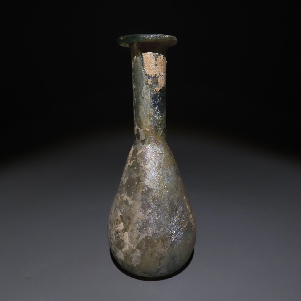 古羅馬 玻璃 烧瓶。公元3世纪。高12厘米。 #4.3