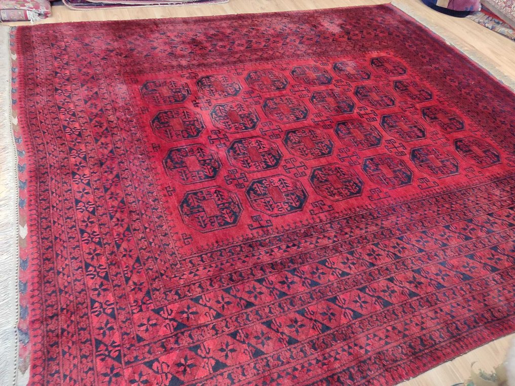 Afghan - 小地毯 - 3.2 m - 2.84 m - Yamood 几何古典 #2.1