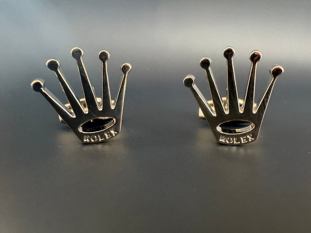 sølvlakkert - Mansjettknapper - Rolex mansjettknapper sølv #1.0