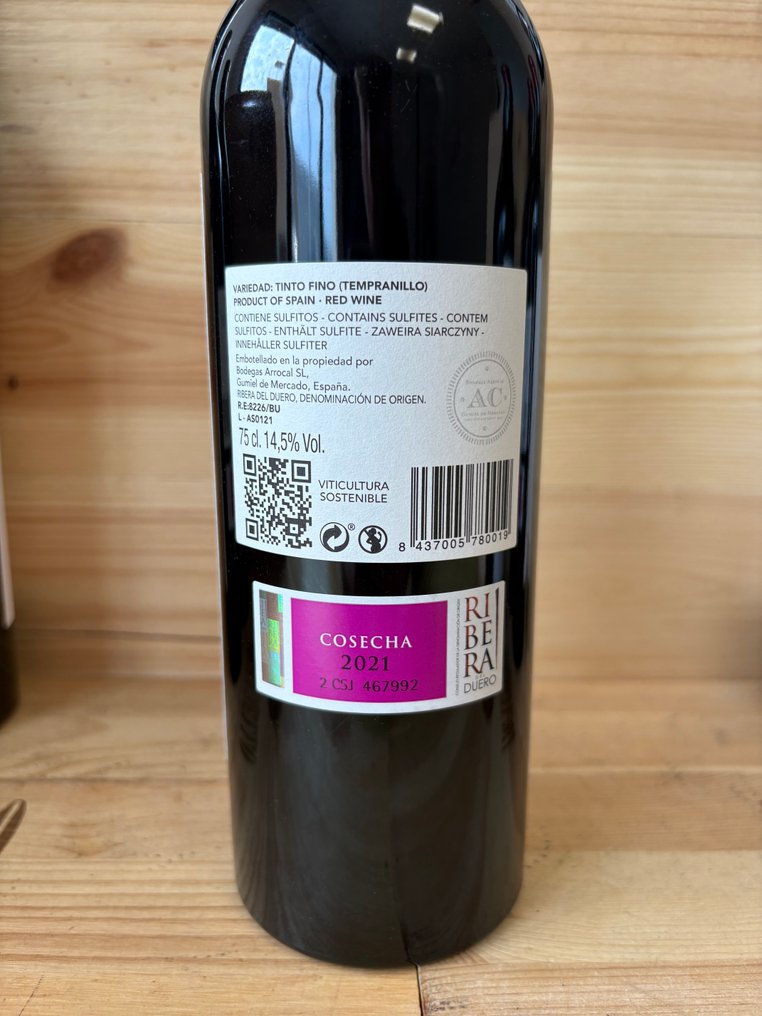 2020 Arrocal Reserva de Familia x3 & 2021 Arrocal Selección Especial x6 - Ribera del Duero Reserva - 9 Bottles (0.75L) #3.2