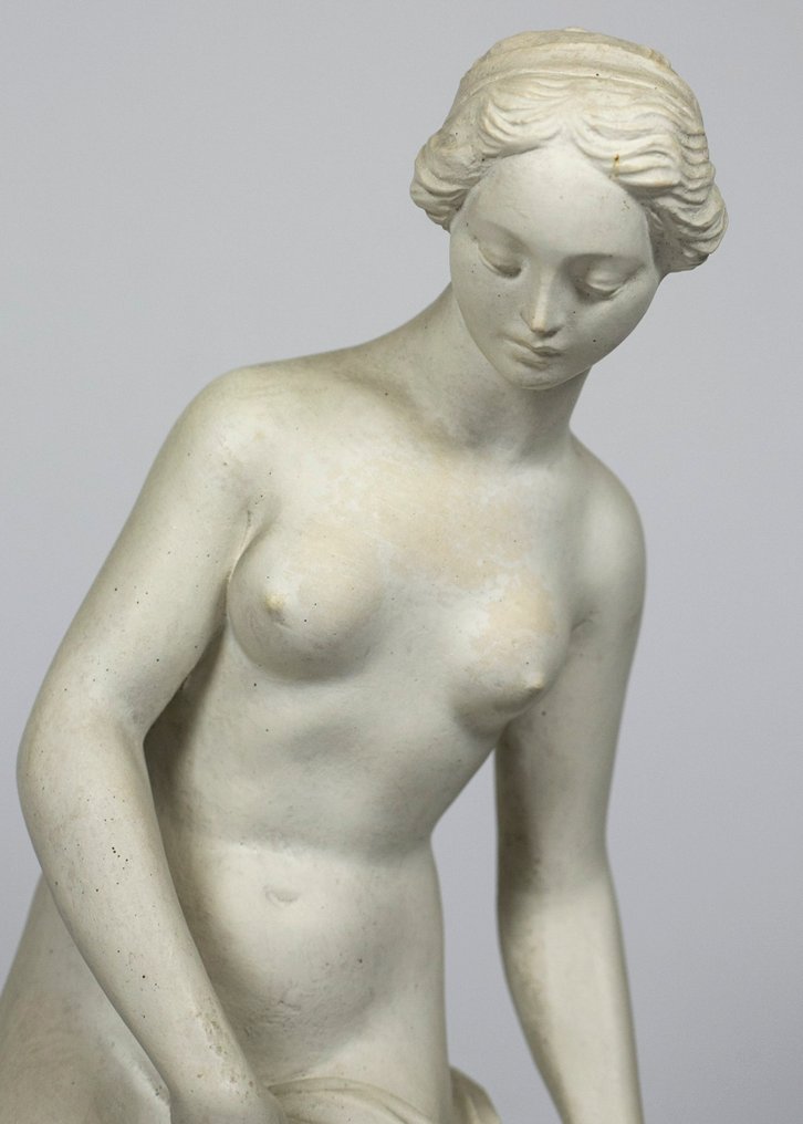 Dal modello di Falconet (1716-1791) - Sculpture, Bagneuse - 44 cm - marble paste #1.0
