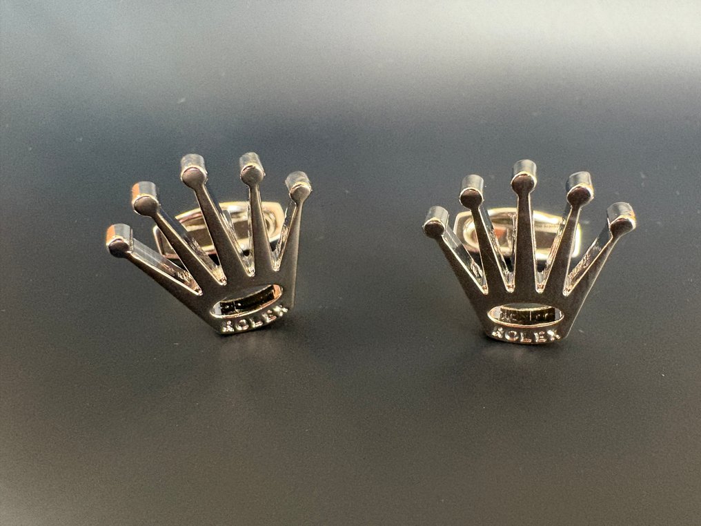 sølvlakkert - Mansjettknapper - Rolex mansjettknapper sølv #4.3