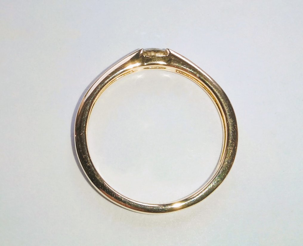 χωρίς τιμή ασφαλείας - Δαχτυλίδι Φυσικός διαμάντης 0,25 καρατίων - Ασήμι 14 καρατίων επιχρυσωμένο #4.3