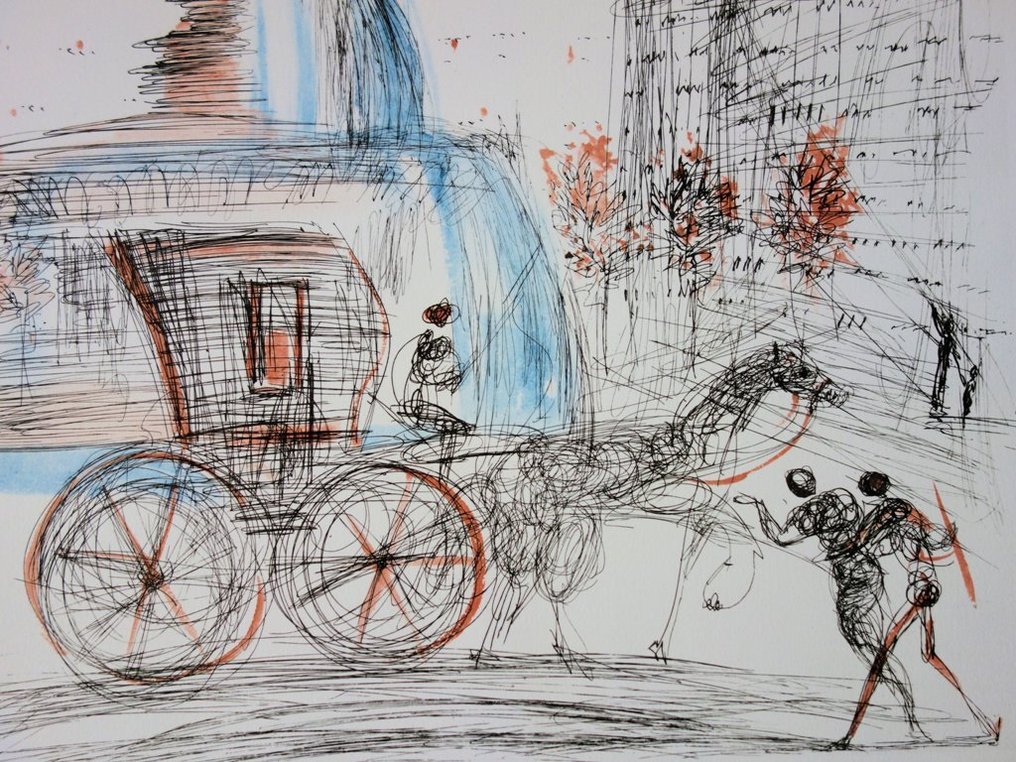 Salvador Dali (1904-1989) - New-York City: Plaza #3.2