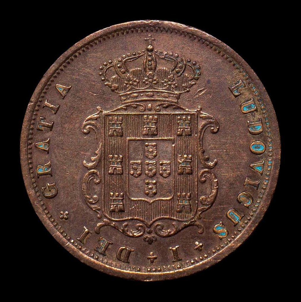 Portogallo. D. Luís I (1861-1889). V Reis 1873 - Muito Escassa #1.0