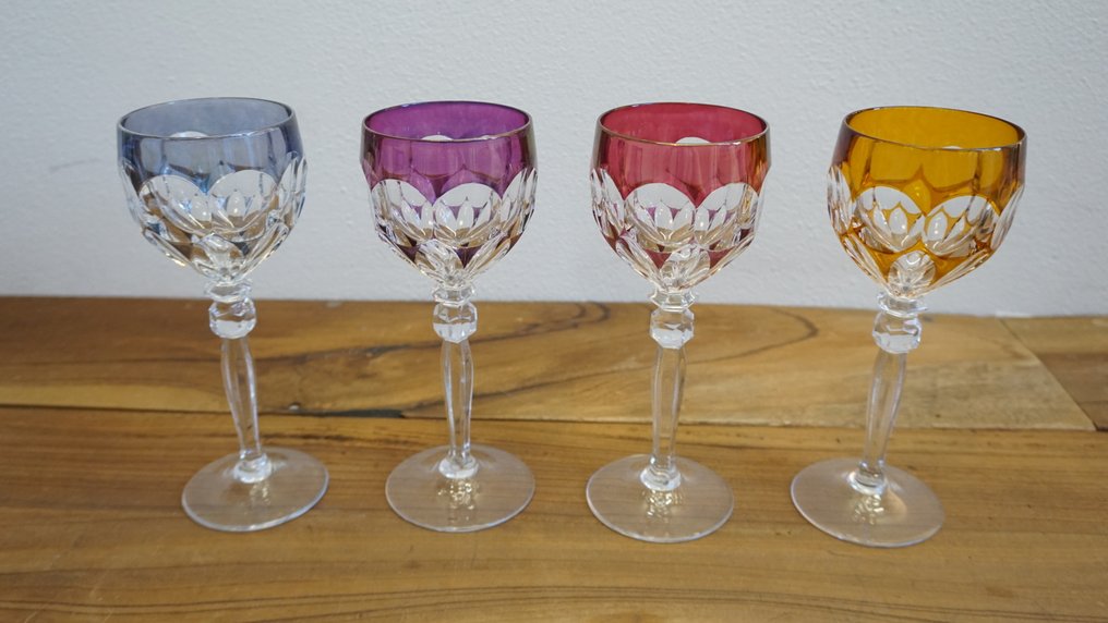 Hofbauer - 酒杯 (4) - 水晶 - 复古 Kristal Baviera #1.0