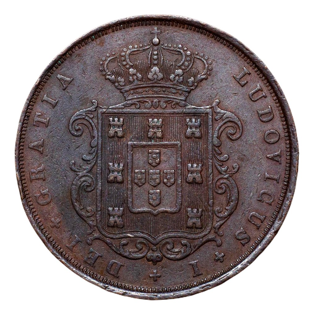 Portogallo. D. Luís I (1861-1889). XX Reis 1870 - Rara #1.0