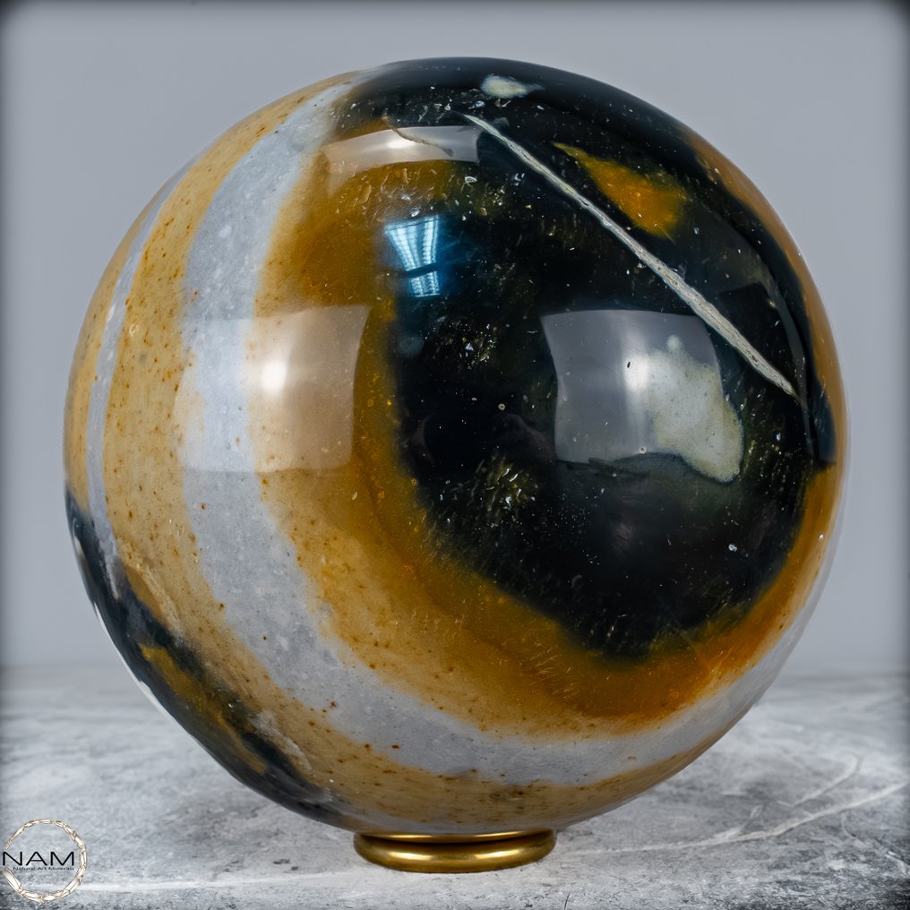 新发现！稀有天然碧玉 - 玛瑙 Sphere- 4898.17 g #1.0