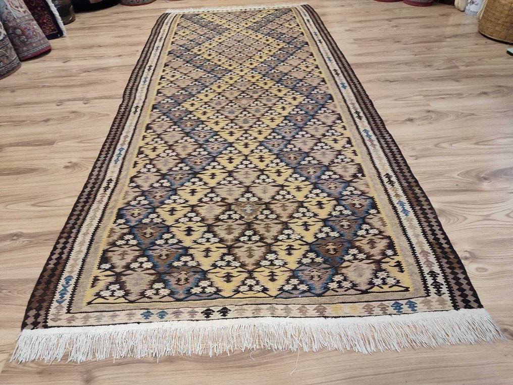 Kelim - Χαλί - 2.8 m - 1.25 m - Σουμάκ Γεωμετρικός Σχεδιασμός #1.0