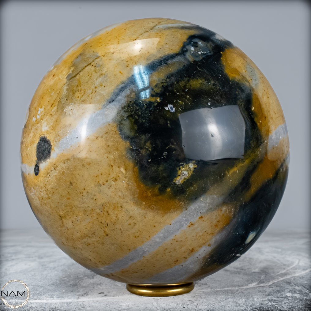 新发现！稀有天然碧玉 - 玛瑙 Sphere- 4898.17 g #1.0