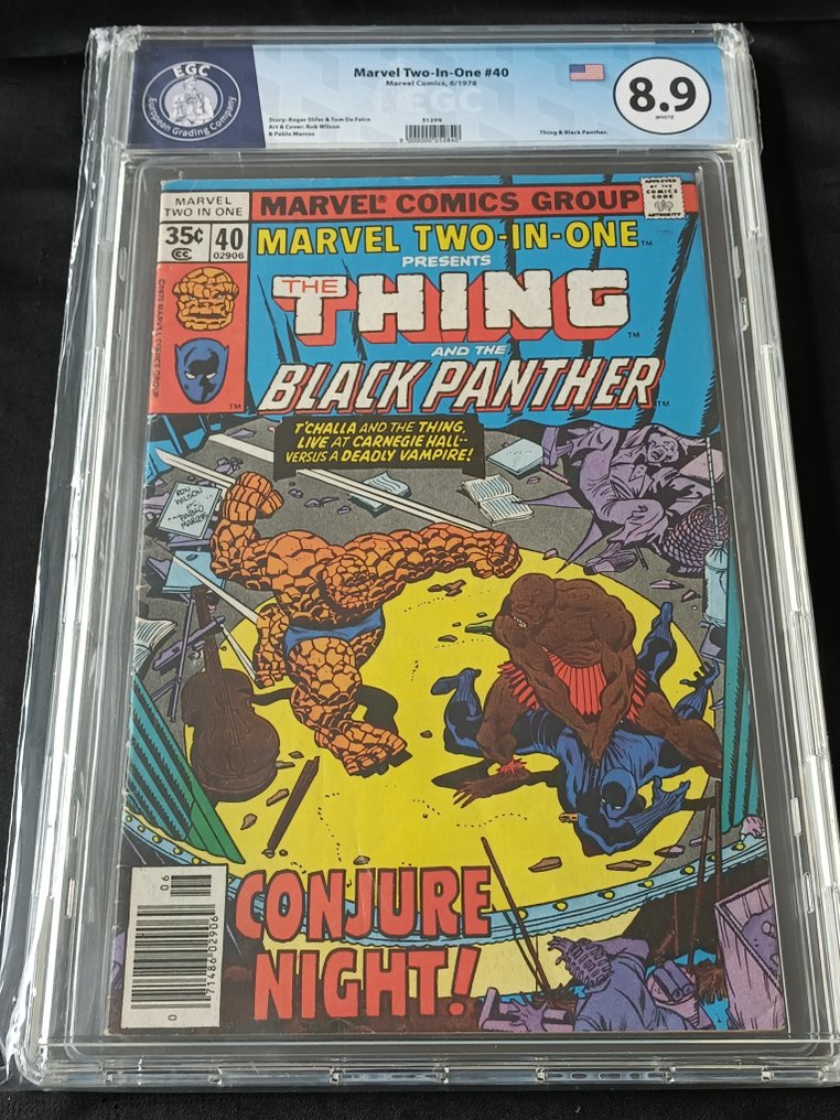 Marvel Two-In-One #40 - EGC 8.9 - Conjure Night! - Featuring the Thing and Black Panther - 1 Graded comic - 第一版 - 1978 #1.0
