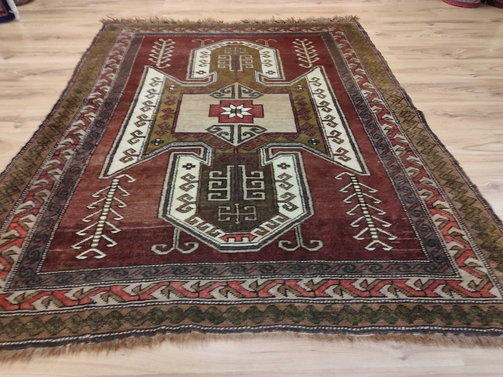 Kazak - Teppe - 1.8 m - 1.4 m - Skilt geometrisk antikk #1.0