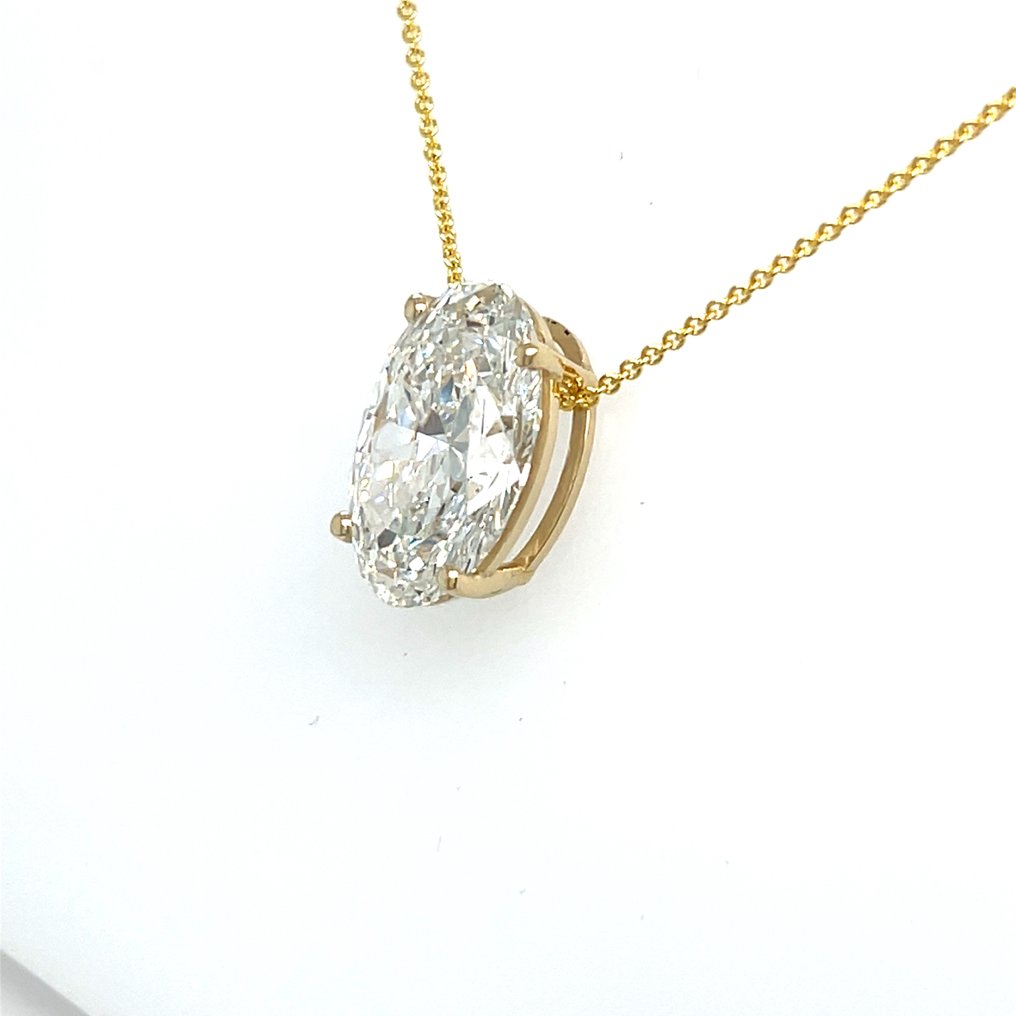 Collier - 14 carats Or jaune -  5.04ct. tw. Diamant (Cultivé en laboratoire) #2.1