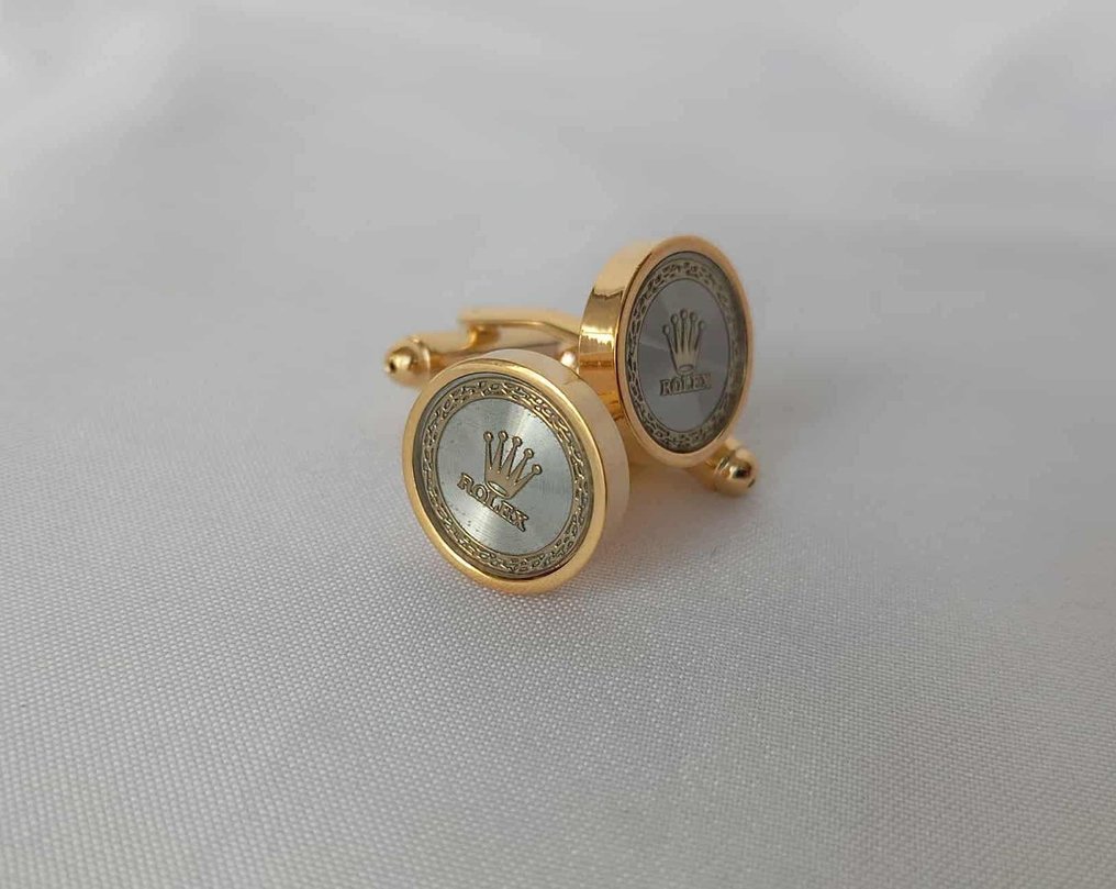镀金 24K - 袖口扣 - Rolex袖扣 24K黄金 #1.0