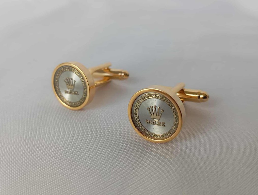 镀金 24K - 袖口扣 - Rolex袖扣 24K黄金 #1.0