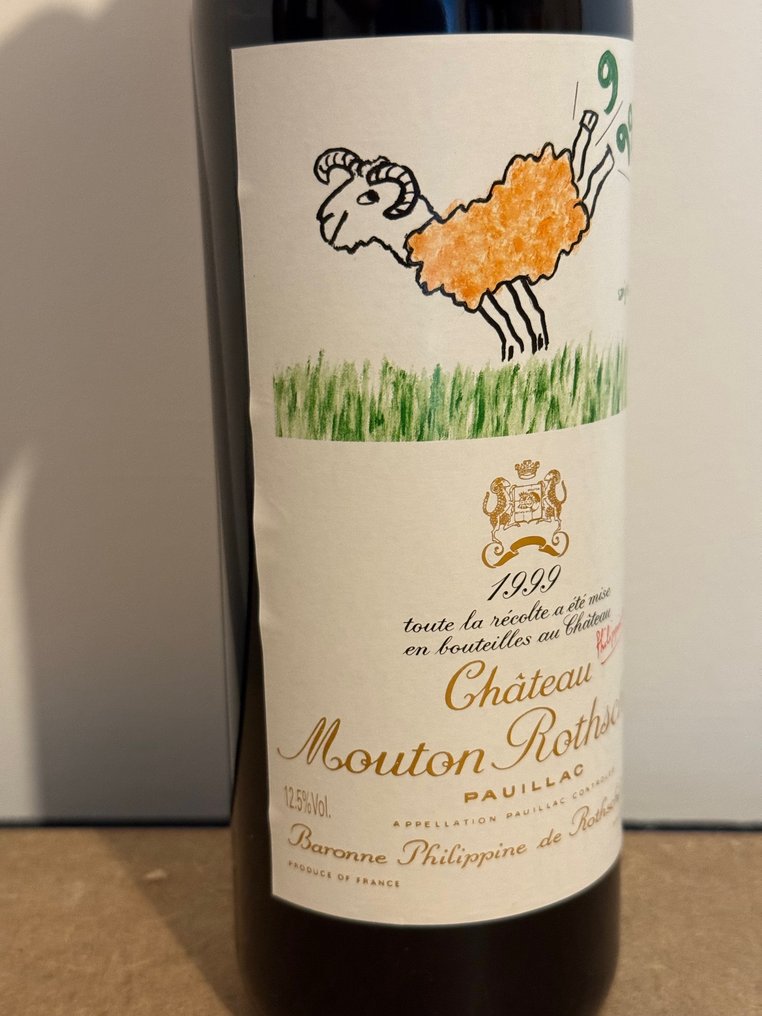 1999 Chateau Mouton Rothschild - 波雅克 1er Grand Cru Class�������������������������������������������r Cru Class - 1 Bottle (0.75L) #3.2