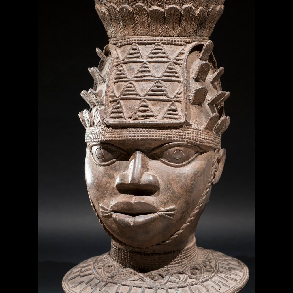 伟大的伊费王室头颅 - 古铜 - Yoruba - 尼日利亞 #4.3