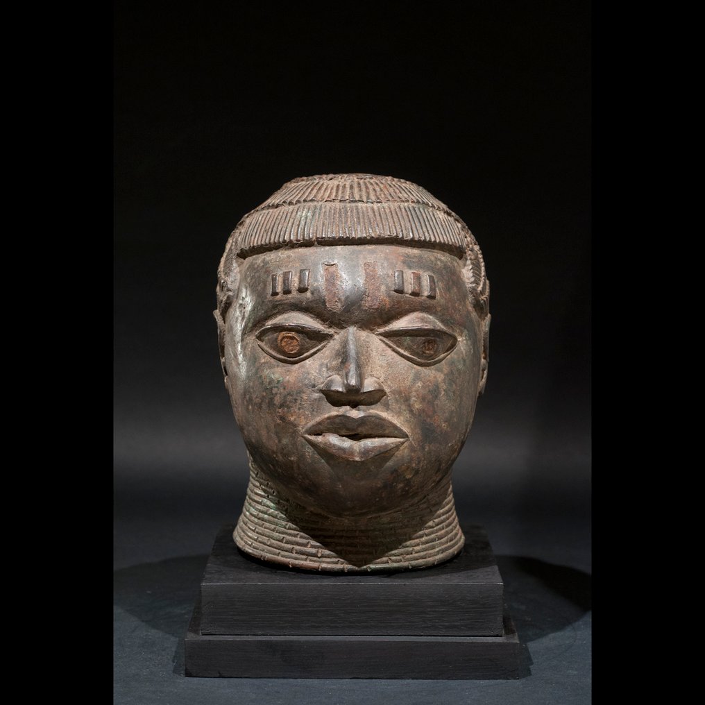 伊费的王冠头像 - 古铜色 - Yoruba - 尼日利亚 #1.0