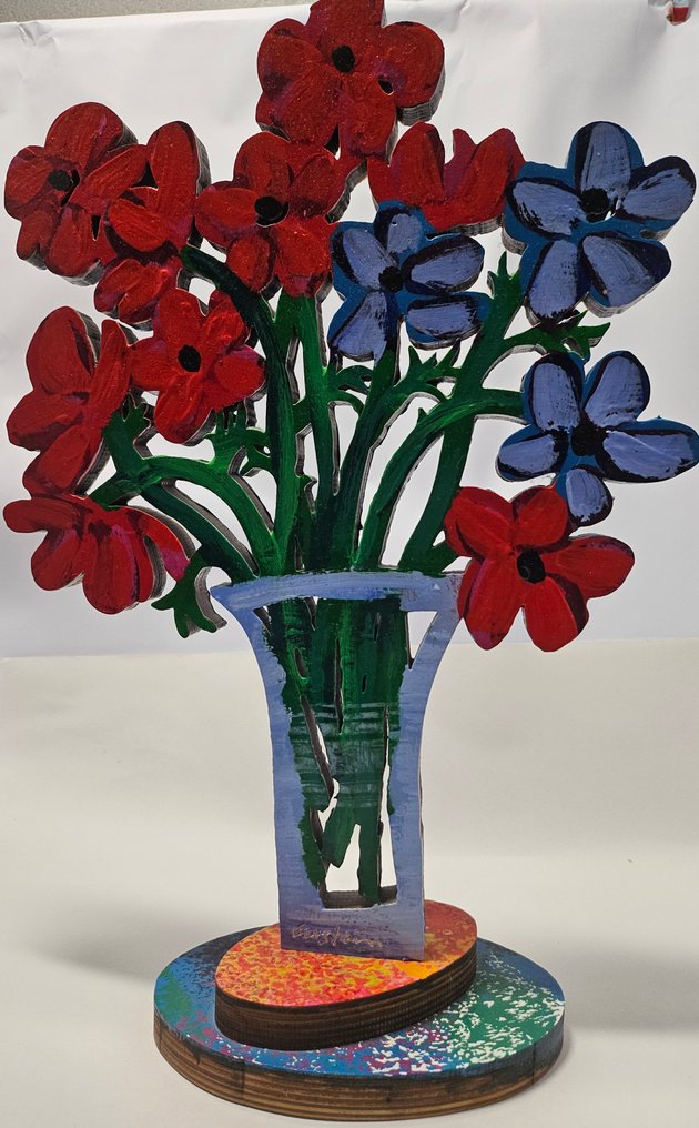 David Gerstein (1944) - Poppies in a Vase #1.0