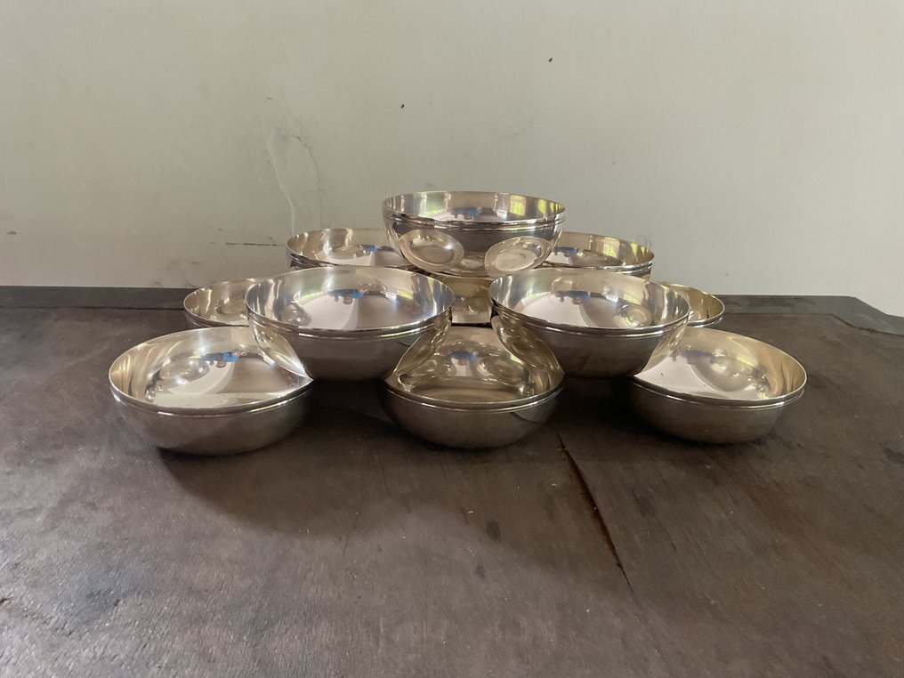 Christofle - Servizio di ciotole (11) - Albi - Placcato argento - Rince-doigts #2.1