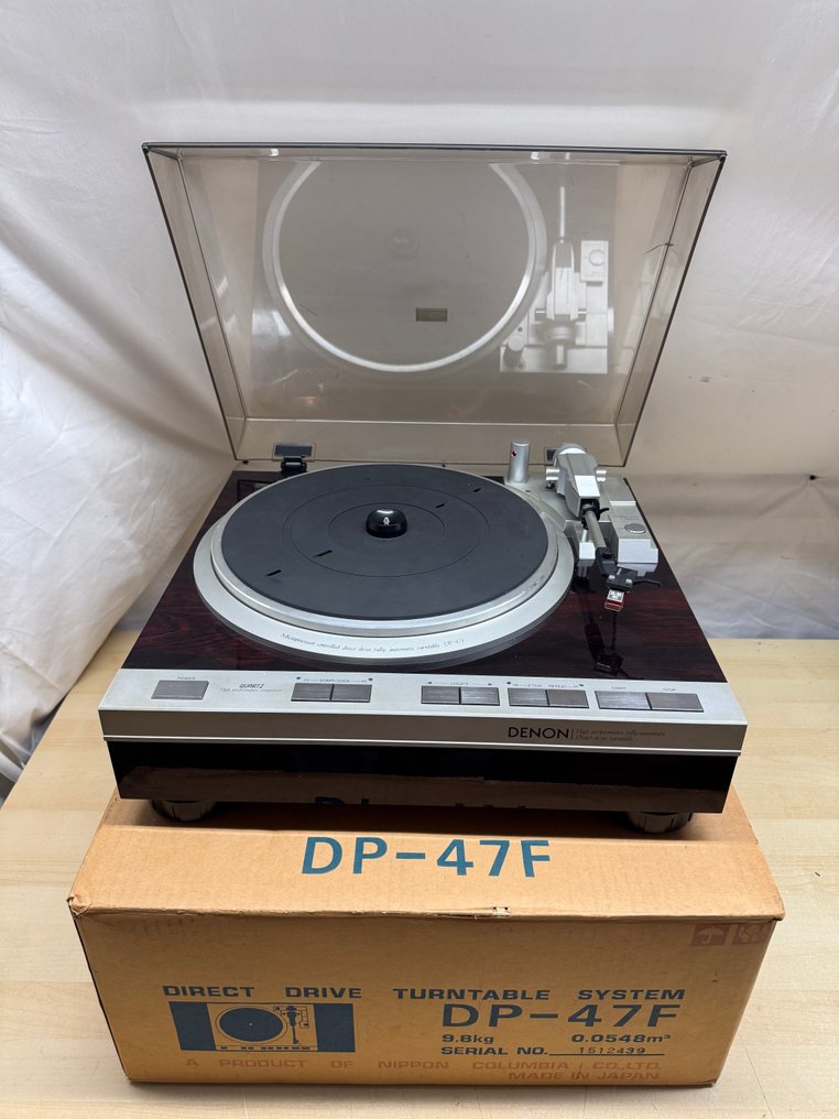Denon - DP-47F + DL-80MC element + Original Box + Brochure - Near Mint Turntable #1.0