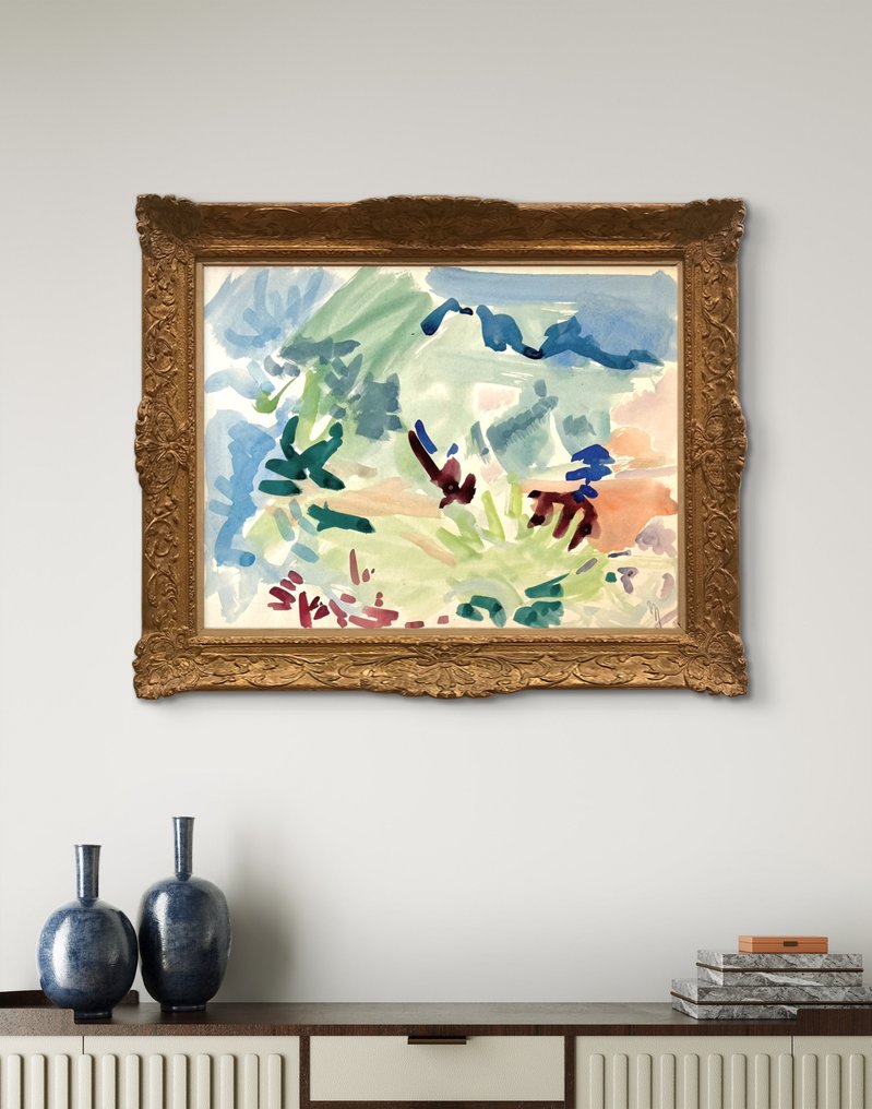 René Mels (1909-1977) - Composition abstraite chromatique #2.1