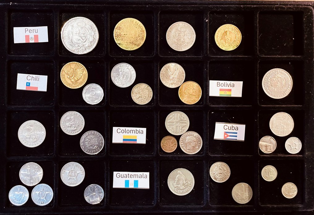 America de Sud. Verzameling munten (132 stuks)  (Fără preț de rezervă) #3.2