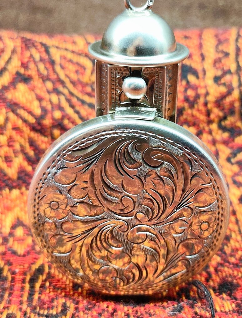 Centro de mesa - .835 plata - Barra de labios plateada vintage #1.0